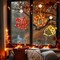 Fall Decor Window Lights 2026 – Thanksgiving LED Maple Leaves Pumpkin Acorn Lights Battery Operated Autumn Decorations with Timer & Suction Cups for Home Windows Indoor Seasonal Decor